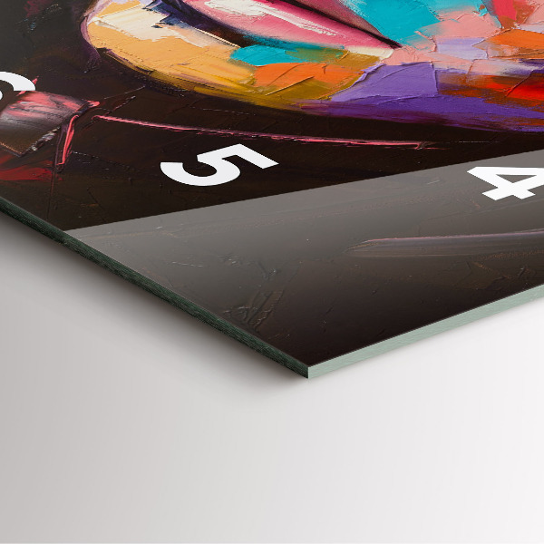 Reloj cuadrado Retrato de mujer