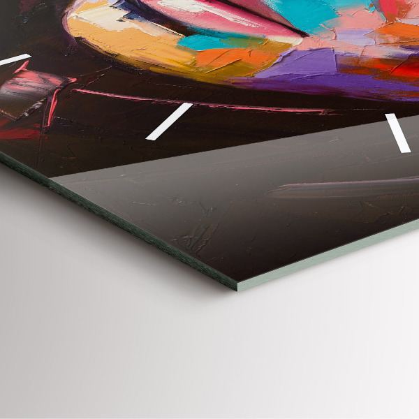 Reloj cuadrado Retrato de mujer