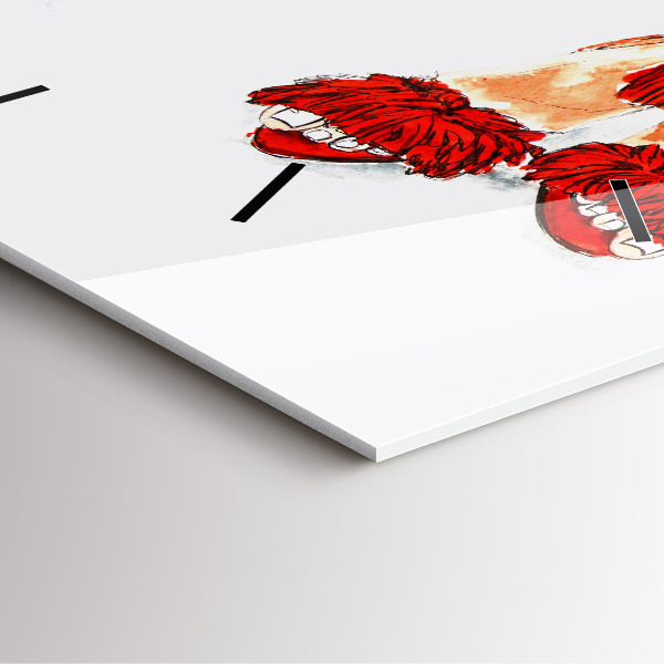 Reloj de pared cuadrado Alfileres de mujer