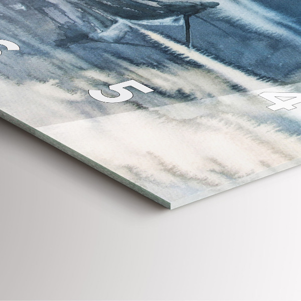 Reloj cuadrado Pescador en un lago