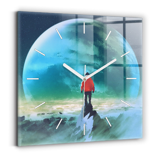 Reloj cuadrado Hombre en la luna