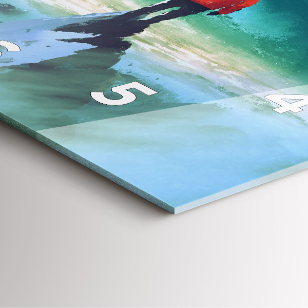 Reloj cuadrado Hombre en la luna