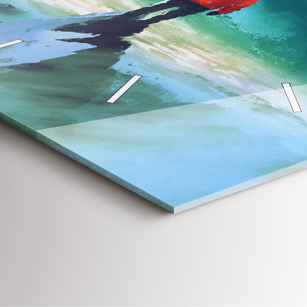 Reloj cuadrado Hombre en la luna