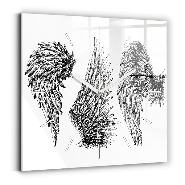 Reloj de pared cuadrado Alas de ángel