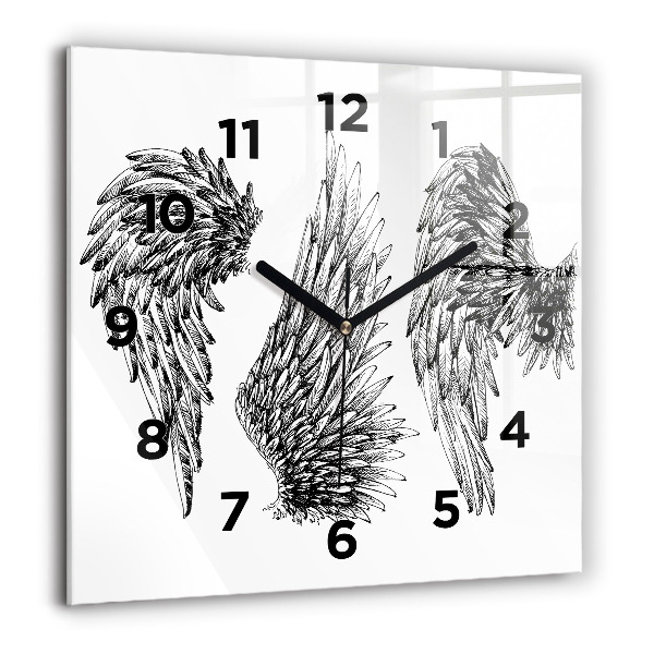 Reloj de pared cuadrado Alas de ángel