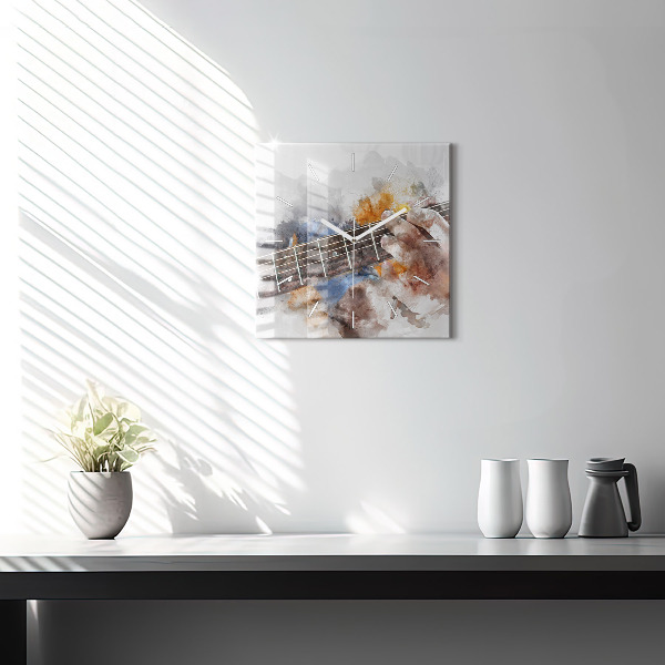 Reloj cuadrado Guitarra