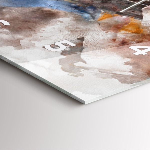 Reloj cuadrado Guitarra