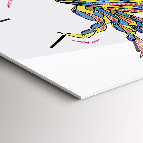 Reloj cuadrado Cangrejo étnico