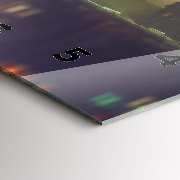 Reloj cuadrado Gente con paraguas