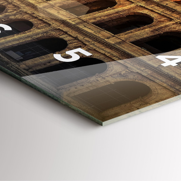 Reloj de pared cuadrado Coliseo romano