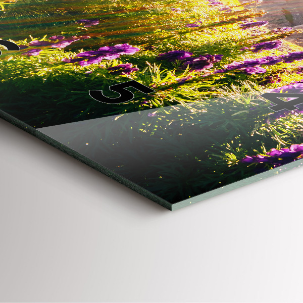 Reloj cuadrado Pradera de lavanda