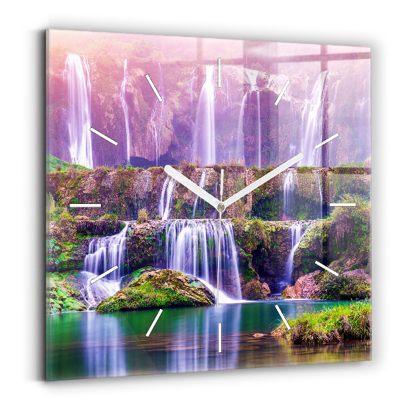 Reloj de pared cuadrado Cascada Jiulong China