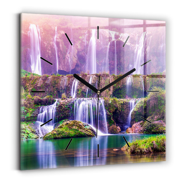 Reloj de pared cuadrado Cascada Jiulong China