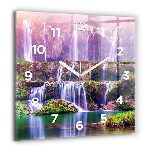 Reloj de pared cuadrado Cascada Jiulong China