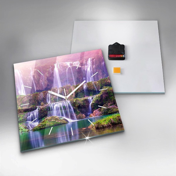 Reloj de pared cuadrado Cascada Jiulong China