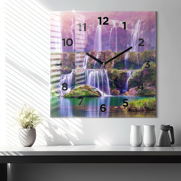 Reloj de pared cuadrado Cascada Jiulong China