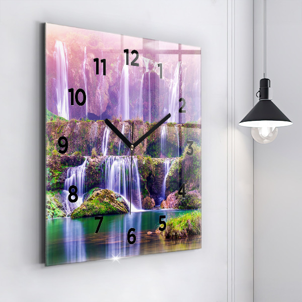 Reloj de pared cuadrado Cascada Jiulong China