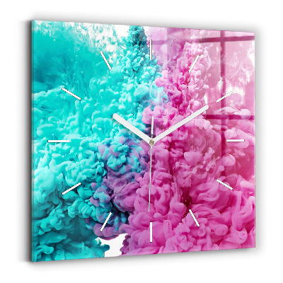 Reloj cuadrado Arte moderno - manchas