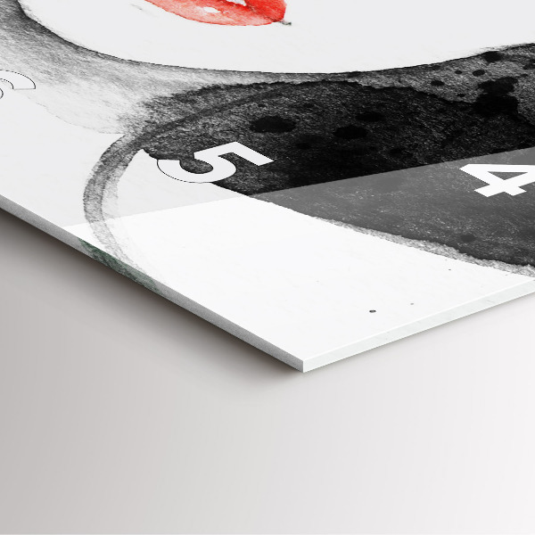 Reloj de pared cuadrado Mujer con sombrero