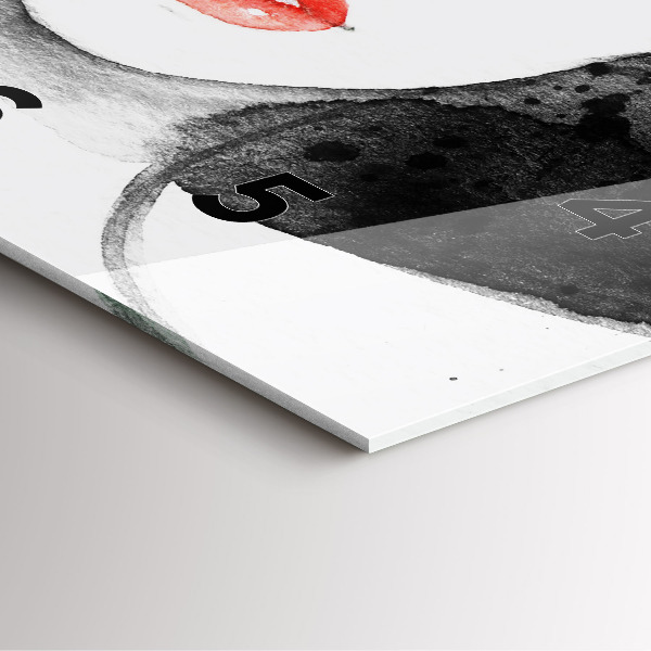 Reloj de pared cuadrado Mujer con sombrero