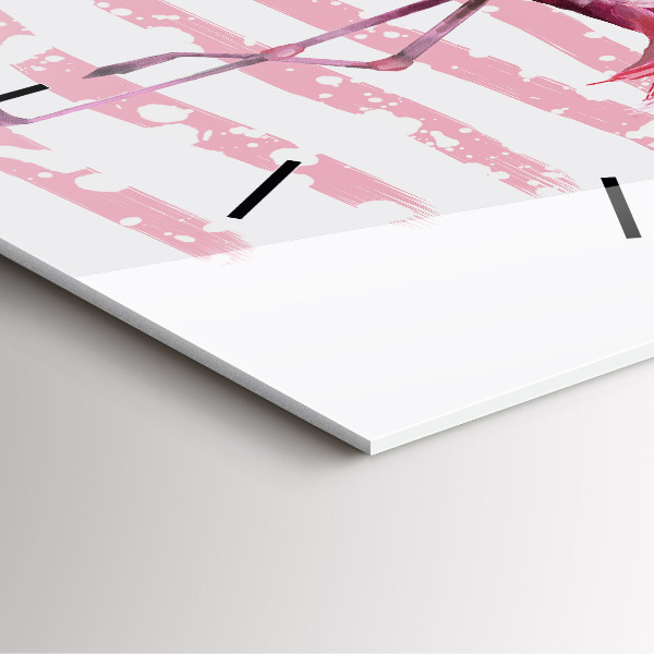 Reloj cuadrado Gráfico de flamenco