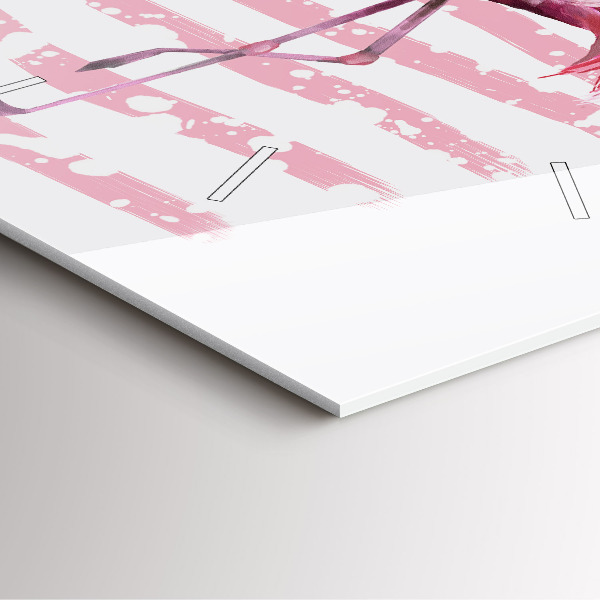 Reloj cuadrado Gráfico de flamenco