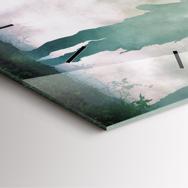 Reloj de pared cuadrado Soldados en un bosque