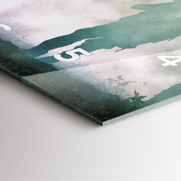 Reloj de pared cuadrado Soldados en un bosque