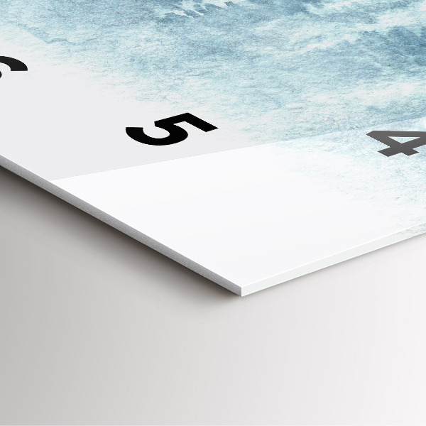 Reloj de pared cuadrado Bosque invernal