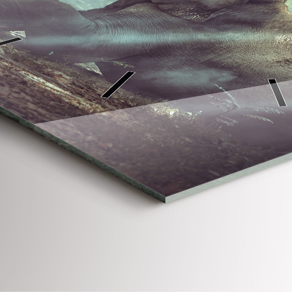 Reloj cuadrado Niño leyendo un libro