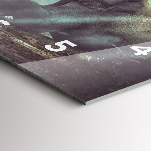 Reloj cuadrado Niño leyendo un libro