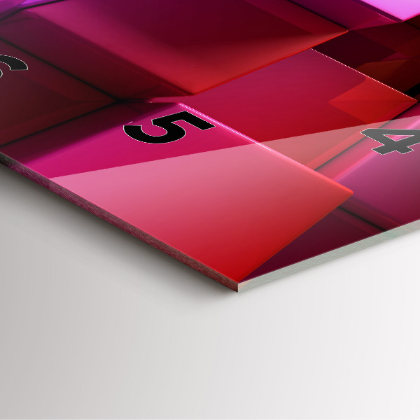 Reloj cuadrado Cubos de colores