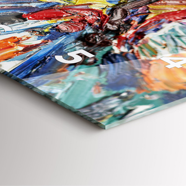 Reloj de pared cuadrado Fragmento de óleo