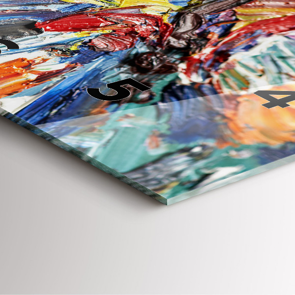 Reloj de pared cuadrado Fragmento de óleo