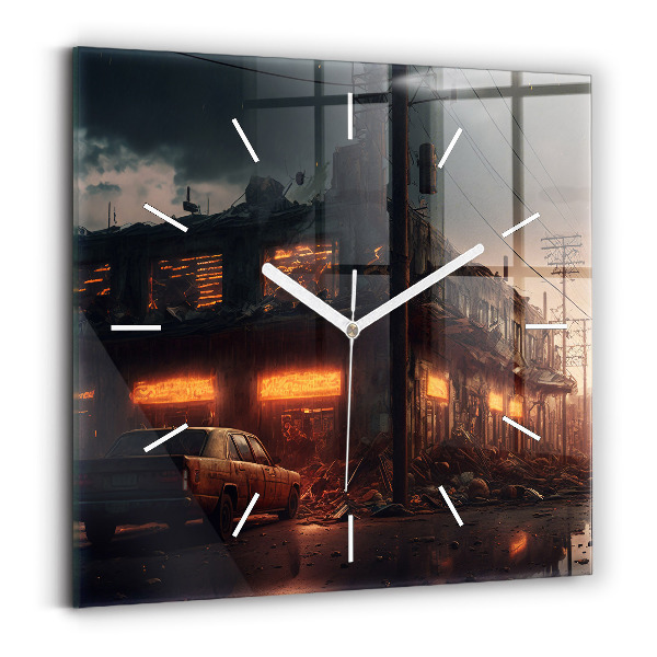 Reloj cuadrado Edificio apocalíptico