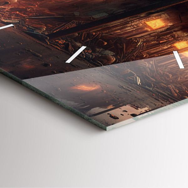 Reloj cuadrado Edificio apocalíptico