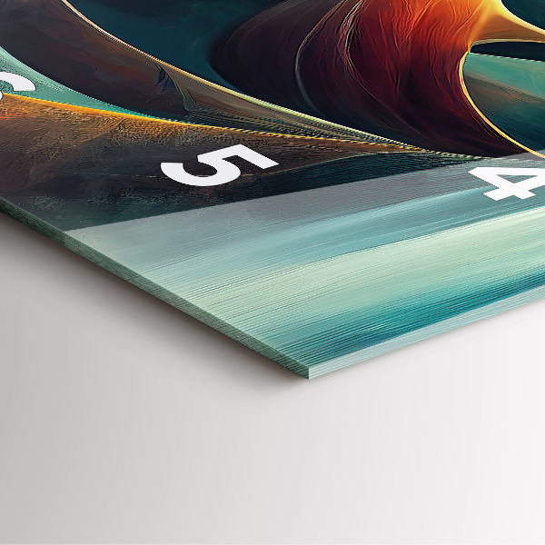 Reloj cuadrado Fondo de cascada