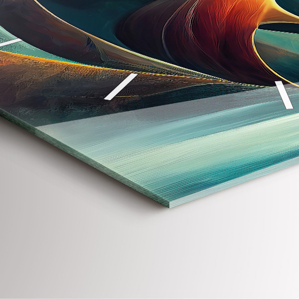 Reloj cuadrado Fondo de cascada