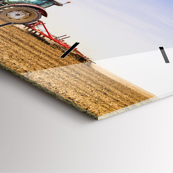 Reloj cuadrado Granjero en tractor