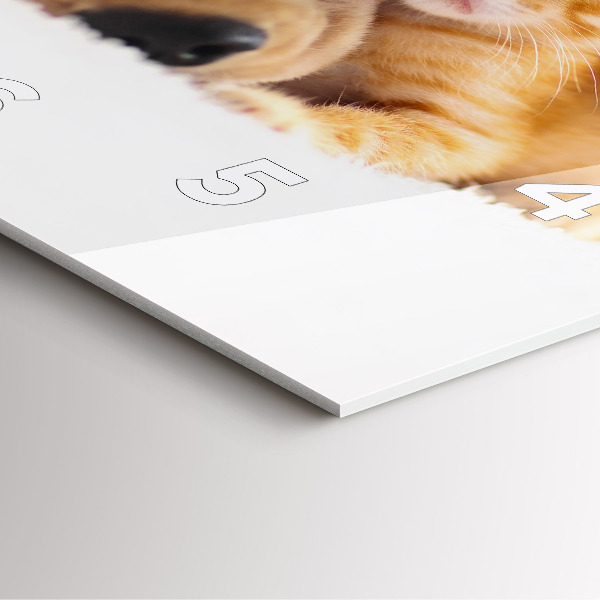 Reloj cuadrado Gato y perro durmiendo