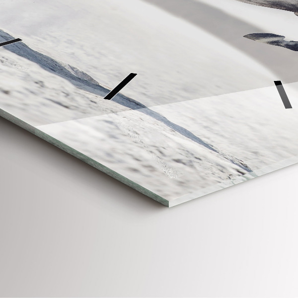 Reloj cuadrado Caballo blanco al galope