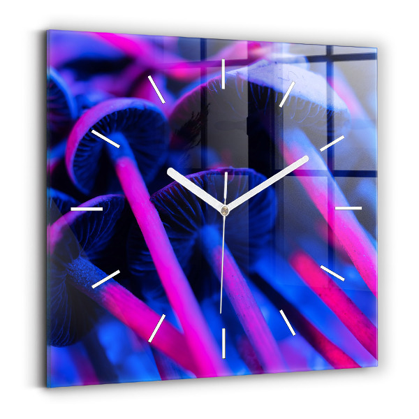 Reloj de pared cuadrado Setas mágicas en colores
