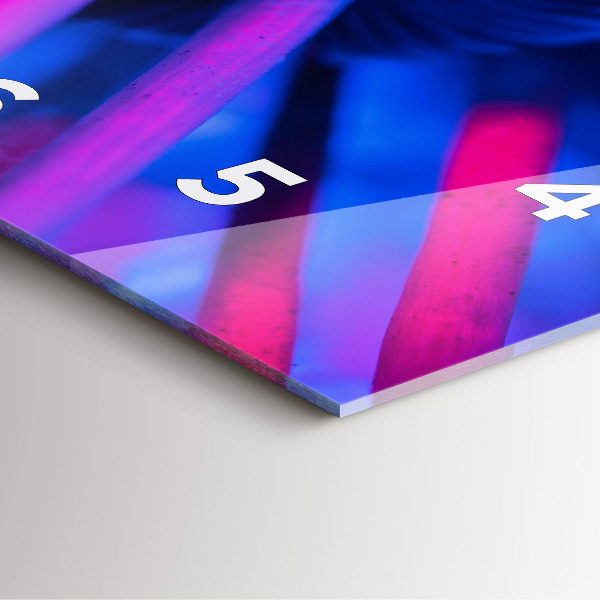 Reloj de pared cuadrado Setas mágicas en colores