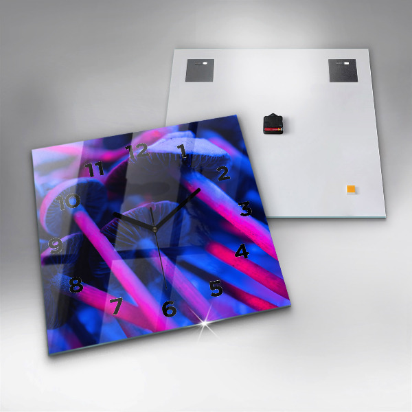 Reloj de pared cuadrado Setas mágicas en colores