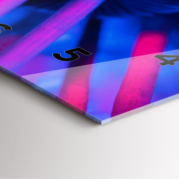 Reloj de pared cuadrado Setas mágicas en colores