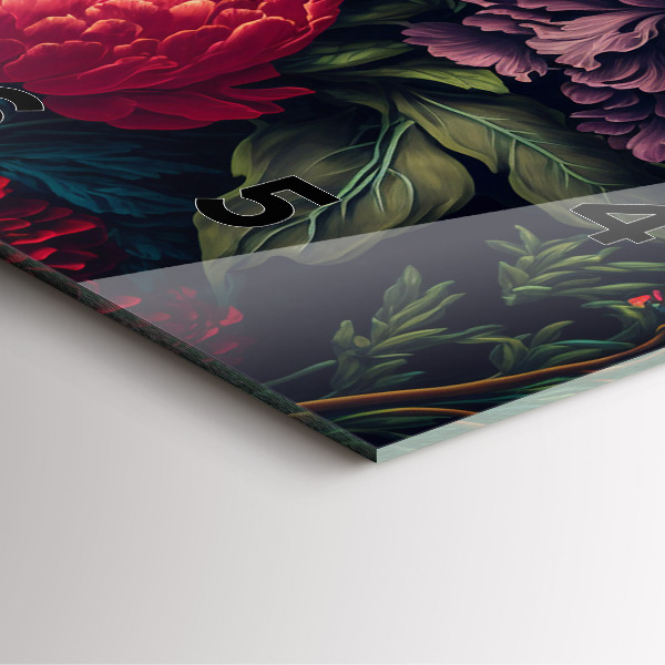 Reloj cuadrado Ramo de flores vintage