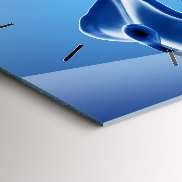 Reloj cuadrado Abstracción líquida