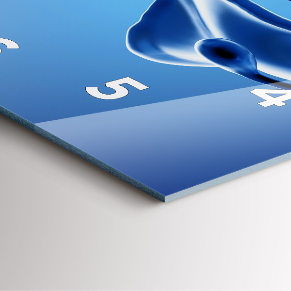 Reloj cuadrado Abstracción líquida