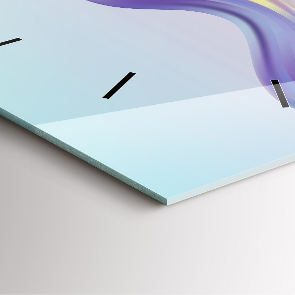 Reloj de pared cuadrado Abstracto pastel de olas