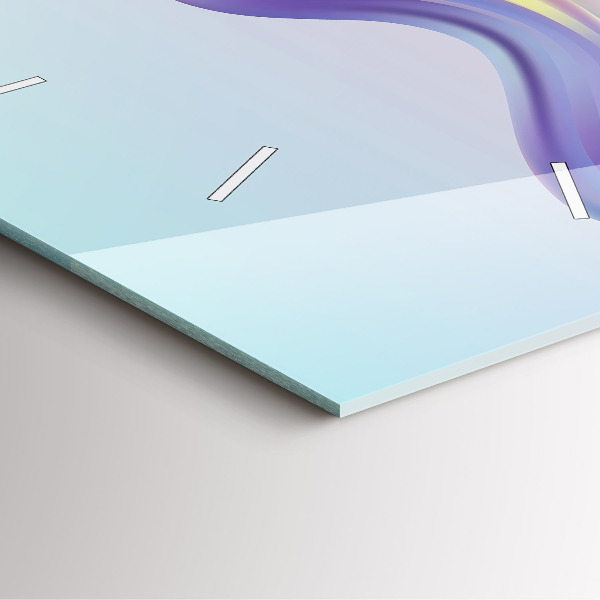 Reloj de pared cuadrado Abstracto pastel de olas